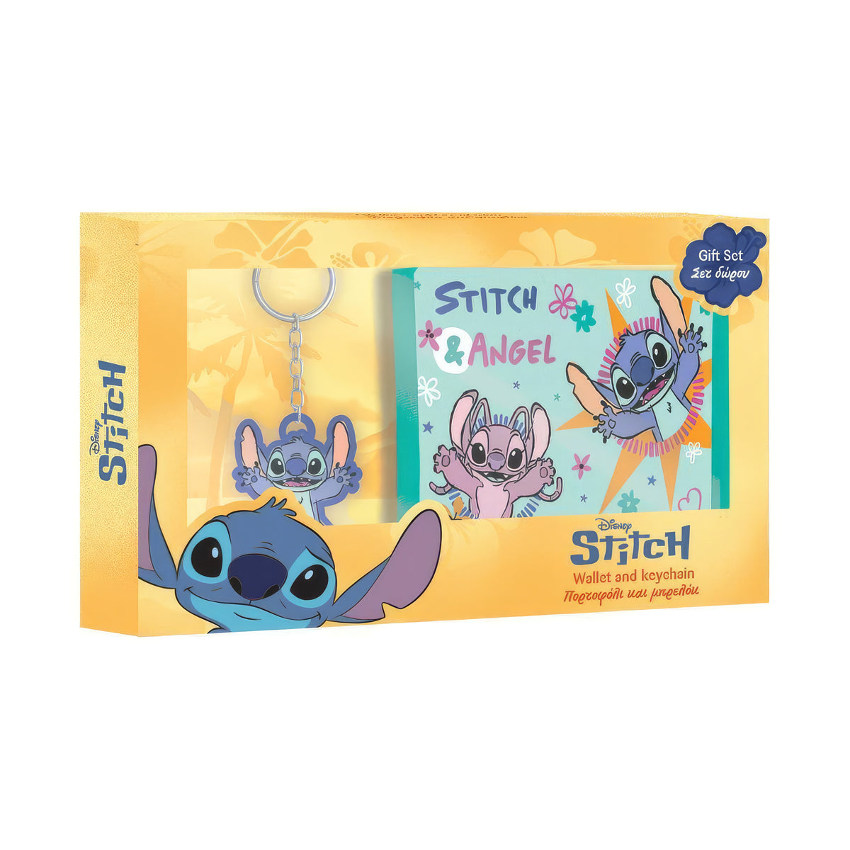 Conjunto Carteira +Porta-Chaves Stitch