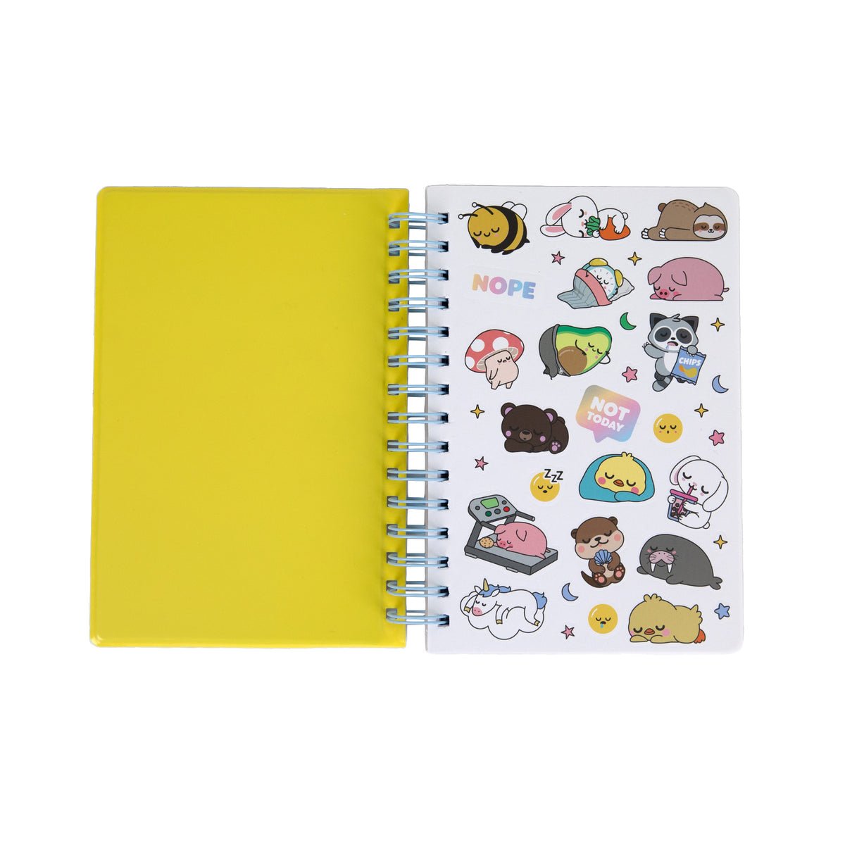 Caderno Formato A5 Squishy - Lazy Raccoon