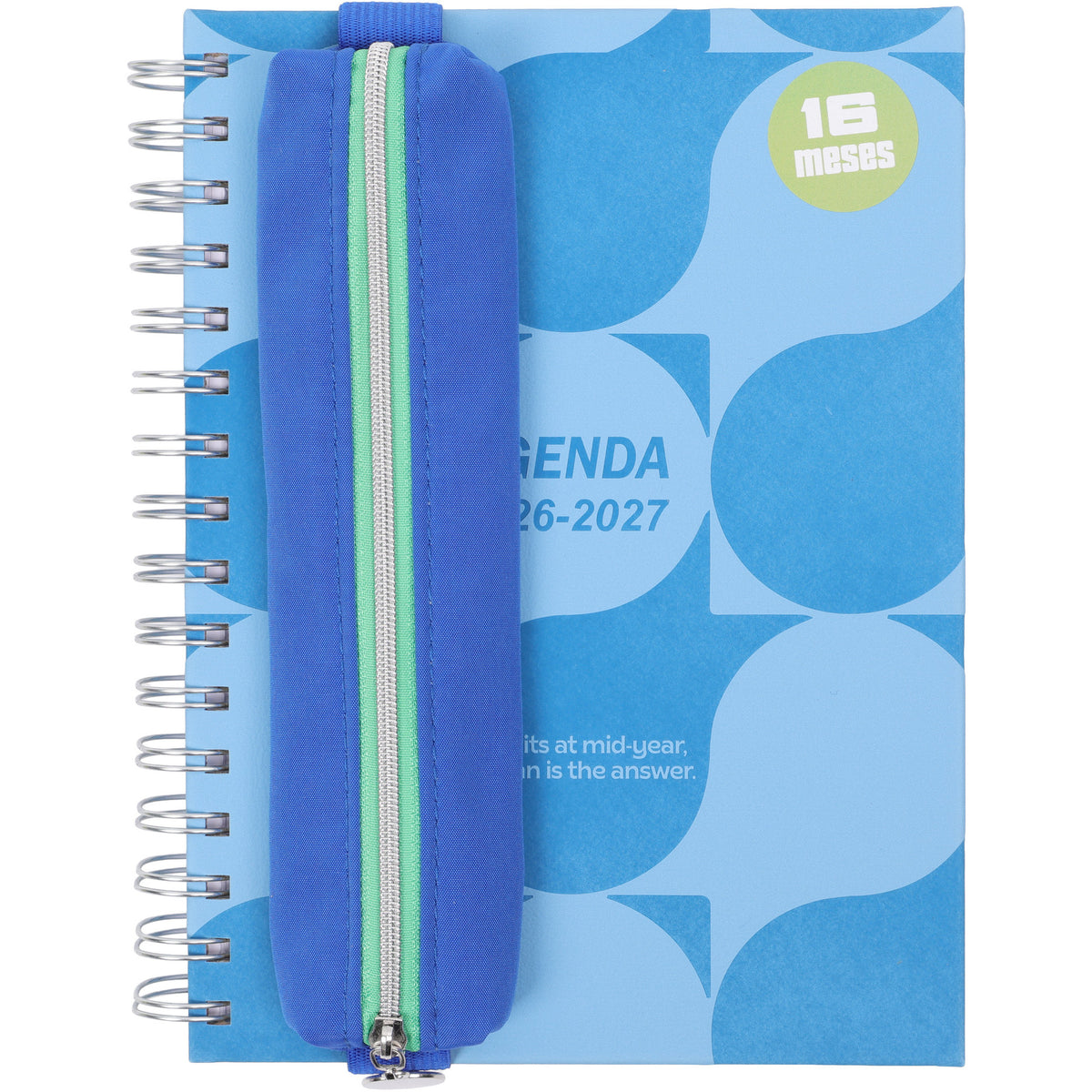 Agenda Espiral A5 26/27 16 Meses Semanal com Estojo Half (várias opções) Note!