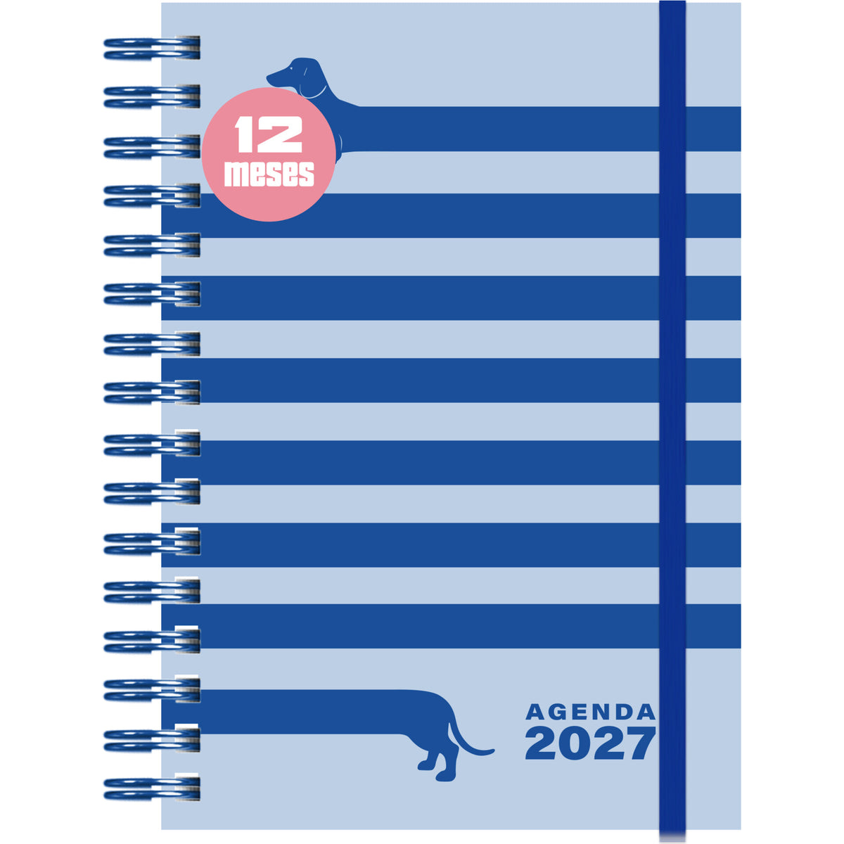 Agenda Formato A5 2027 Espiral 12 M Sem Dogs Note!