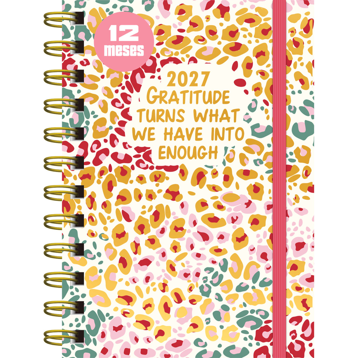 Agenda Espiral A6 2027 12 Meses Semanal Petals (várias opções) Note!