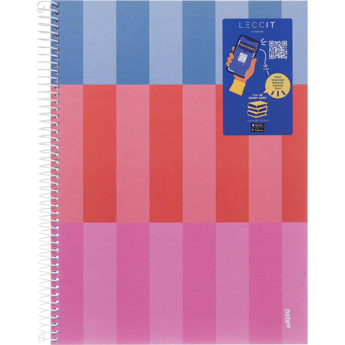 Caderno note espiral capa dura A4 pautado dynamic p/ app Leccit