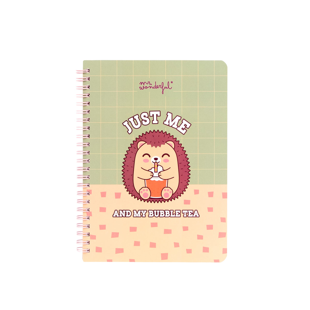 Caderno Formato A5 - Just Me & My Bubble Tea
