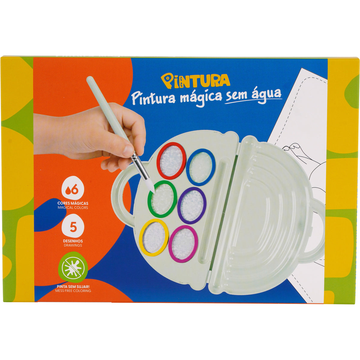 Pincel Mágico Colorir Com 5 Desenhos Sm-A