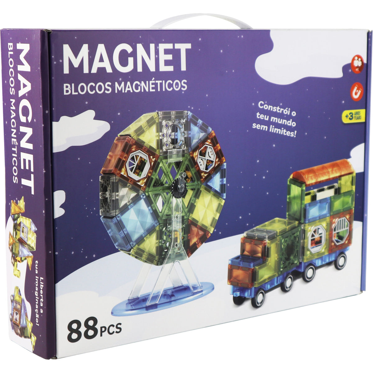 Zoko Magnetics Roda Gigante+Carro 88 Peças