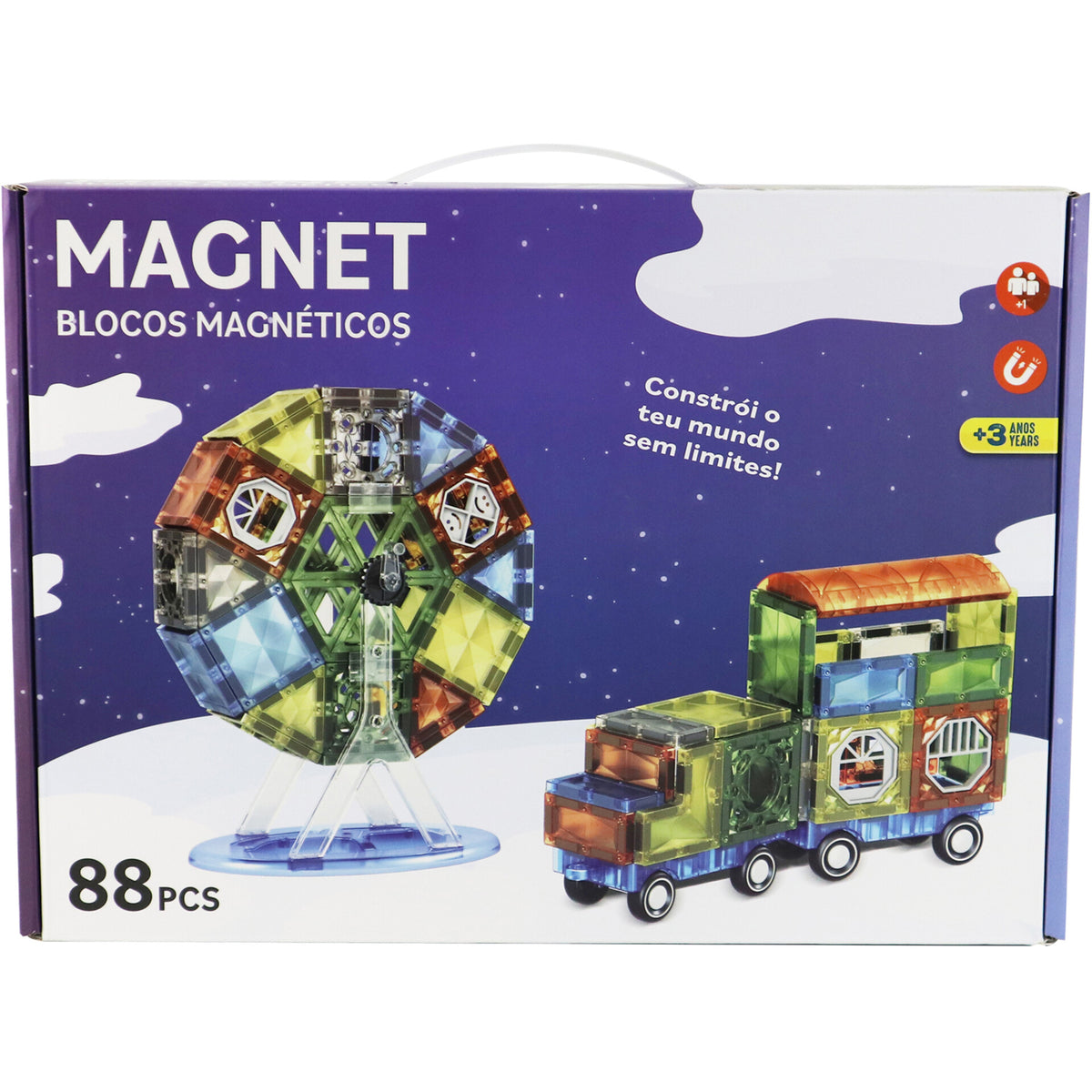 Zoko Magnetics Roda Gigante+Carro 88 Peças