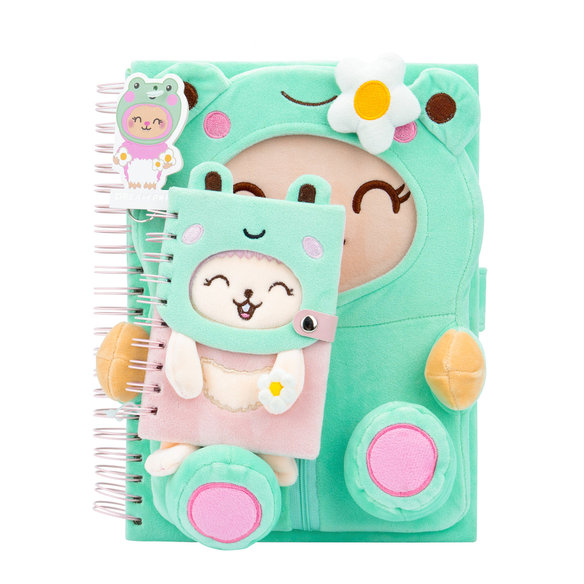 Caderno Formato A5 +Mini Caderno - Furry Frog