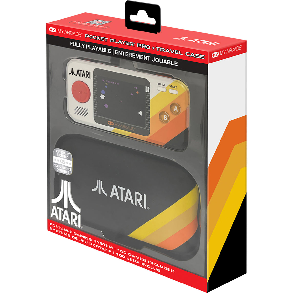 Consola Port Atari Pro Com Bolsa 100 Jg