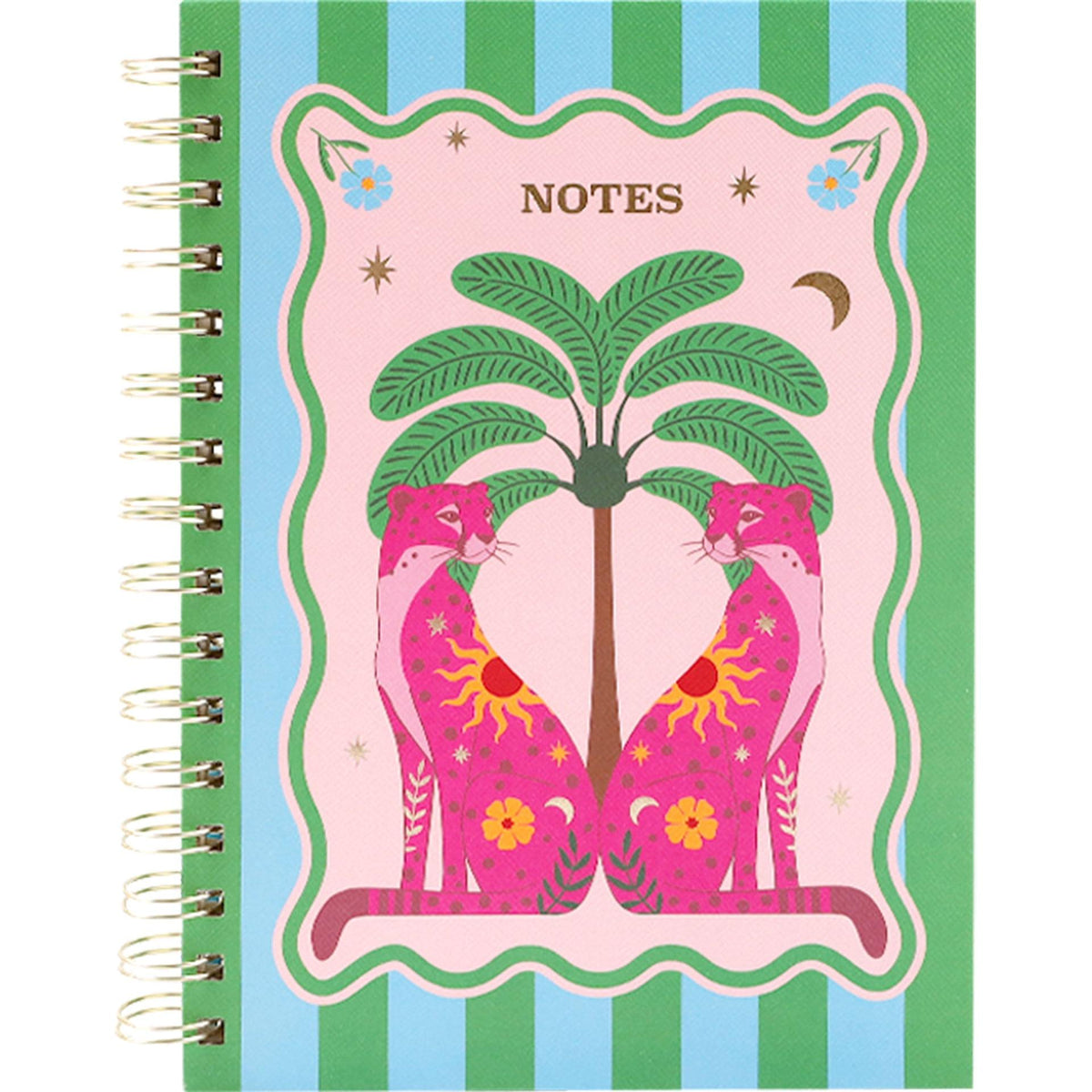 Caderno Formato A5 - Green Sunny Jungle