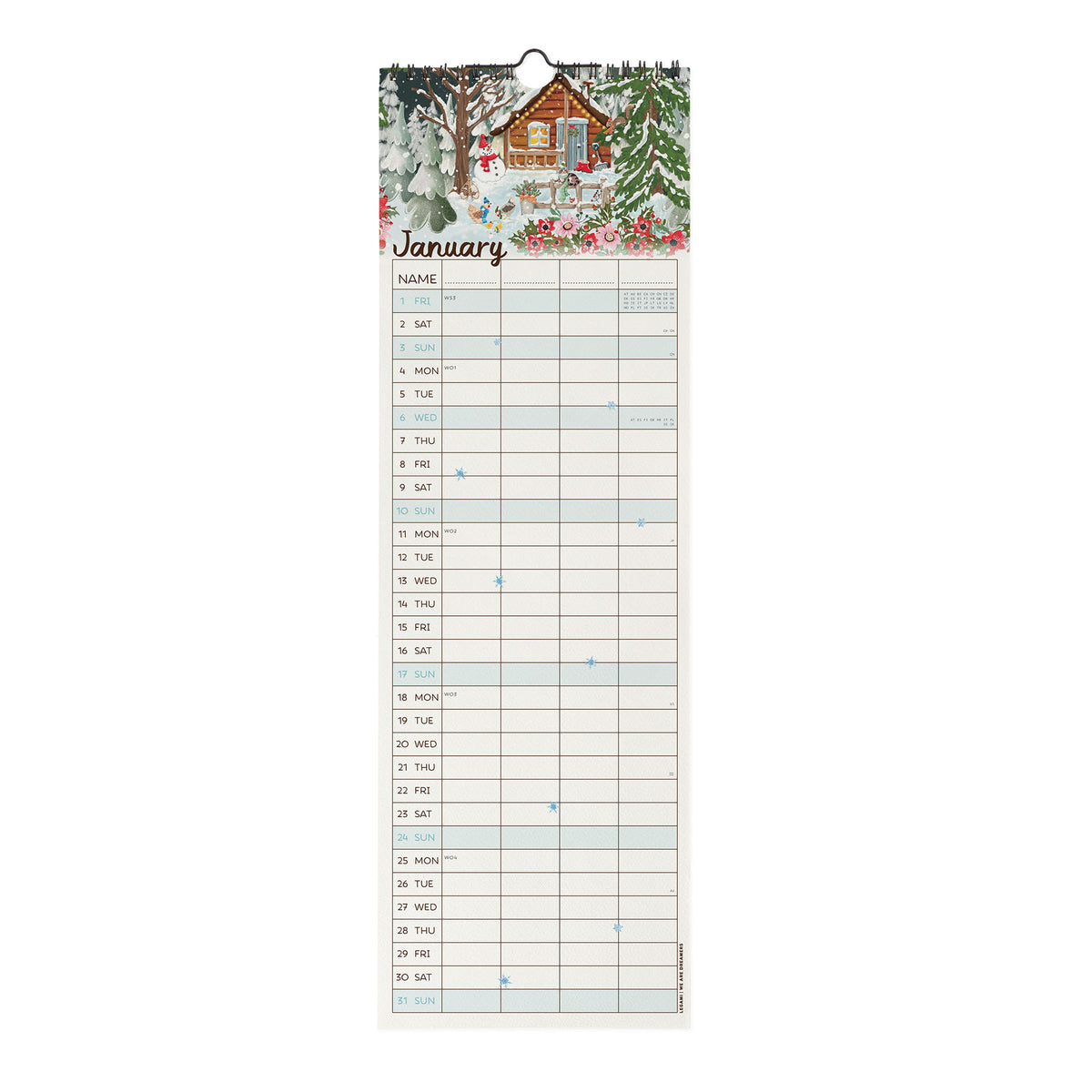 Calendário Parede 2027 15 X50 -Sweet Home