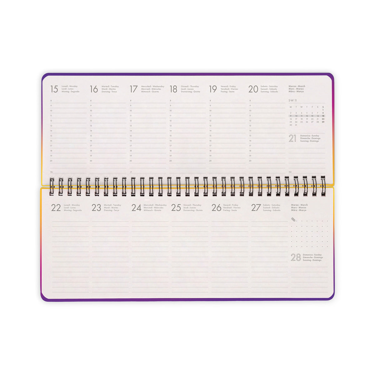 Planner Secretária 2027 - Sunset Vibes