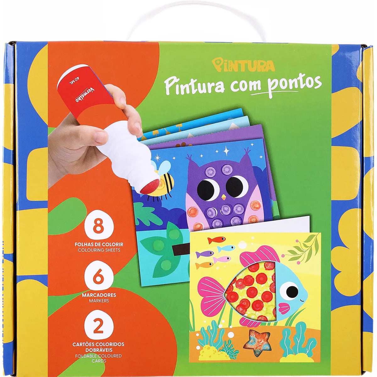 Set Colorir Por Pontos Lavável