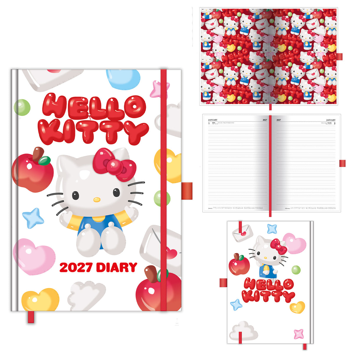Agenda Diária 2027 M - Hello Kitty