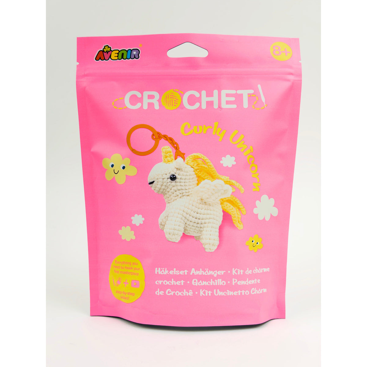 Conjunto Diy Crochet - Curly Unicorn