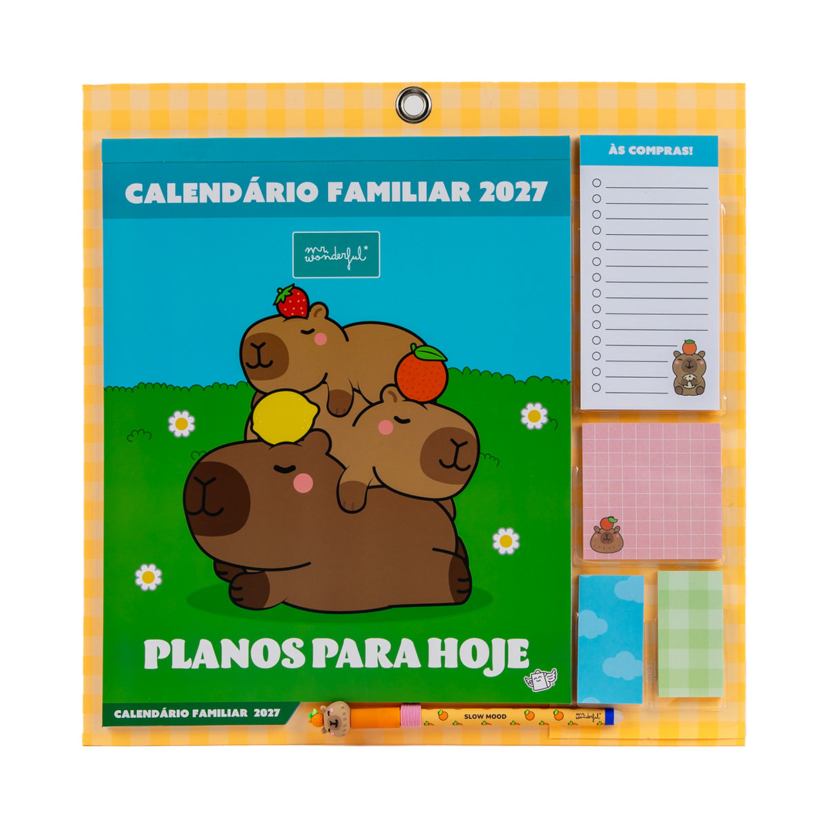 Calendário Parede 2027 30 X30 - Capivara