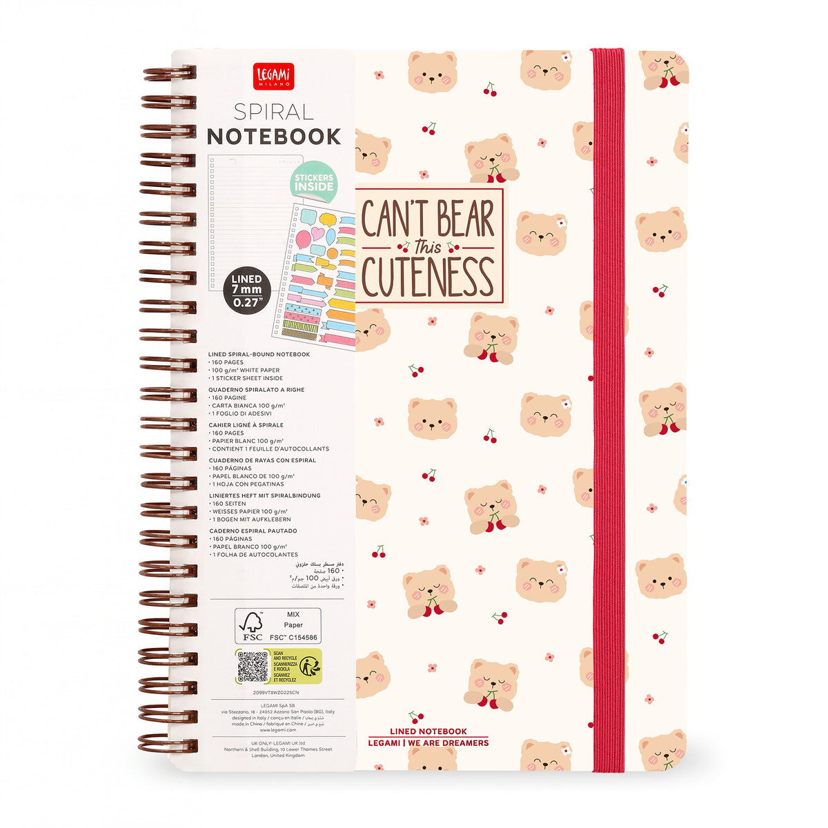 Caderno Formato A4 - Teddy Bear