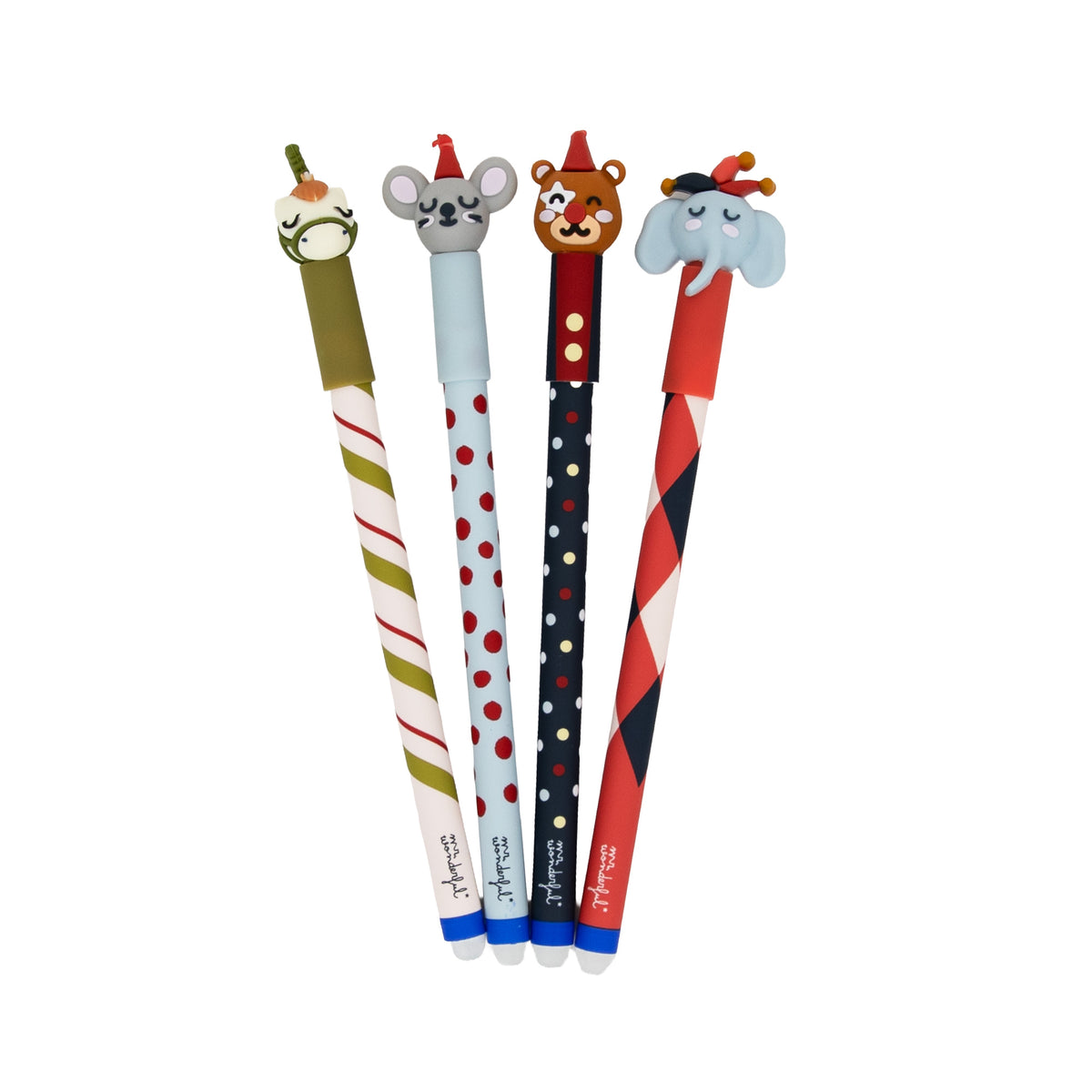 Conjunto 4 Canetas Apagar - Bo-Bo Circus I