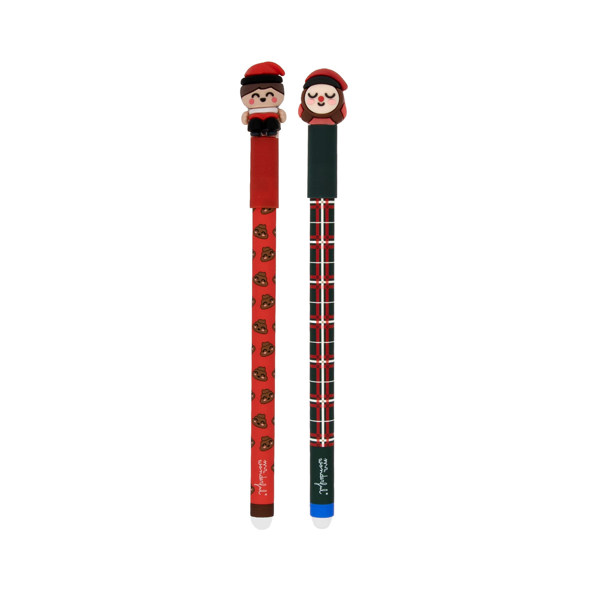 Conjunto 2 Canetas Apagar - Natal