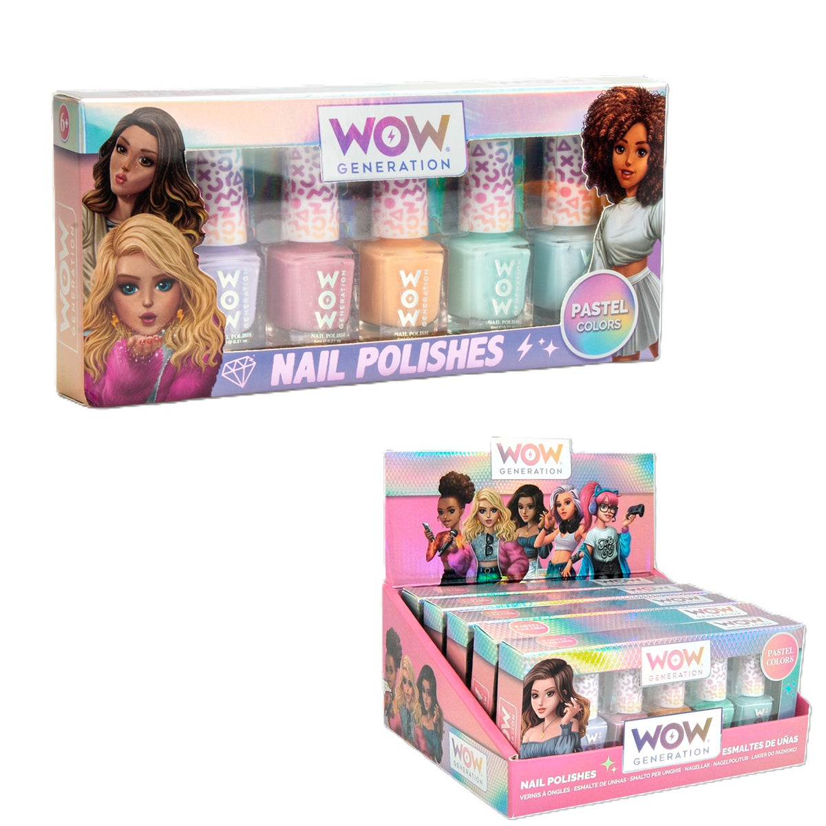 Conjunto 5 Verniz Unhas - Wow Generation