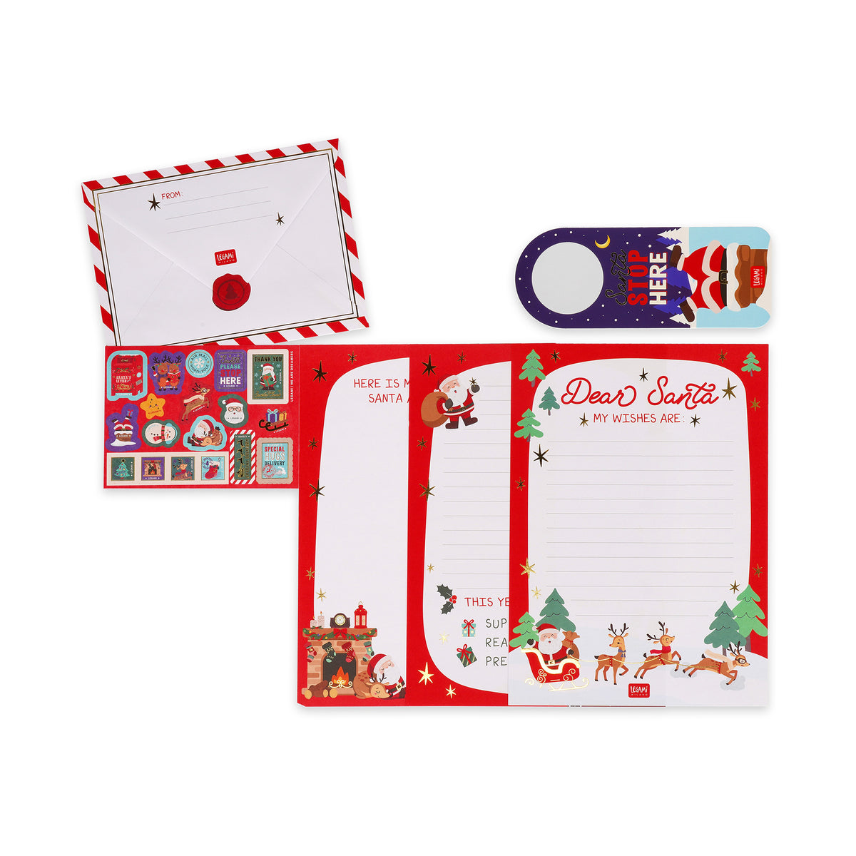 Conjunto Escrita - Carta Ao Pai Natal