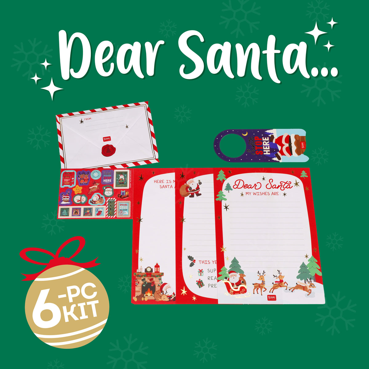 Conjunto Escrita - Carta Ao Pai Natal