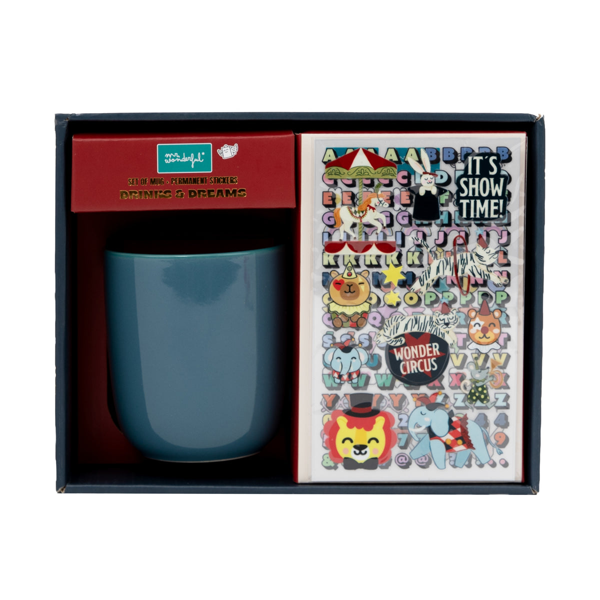 Caneca Diy Com Stickers - Xmas Circus