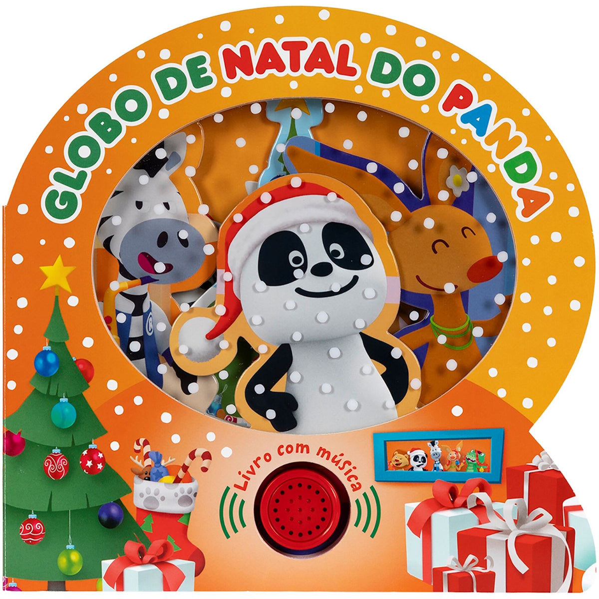 Globo De Natal Do Panda - Livro Com Música de Na