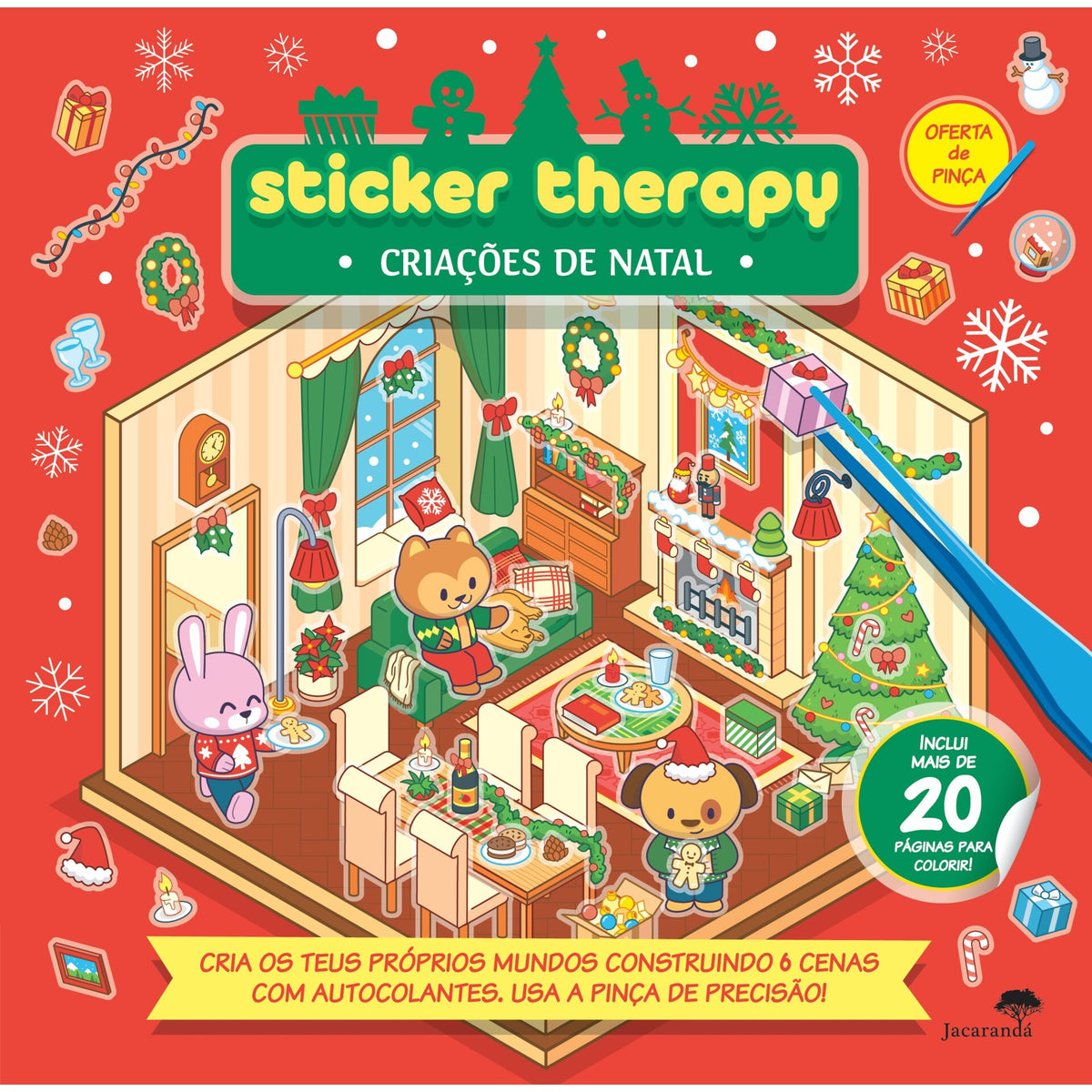 Criações De Natal - Sticker Therapy de Livro