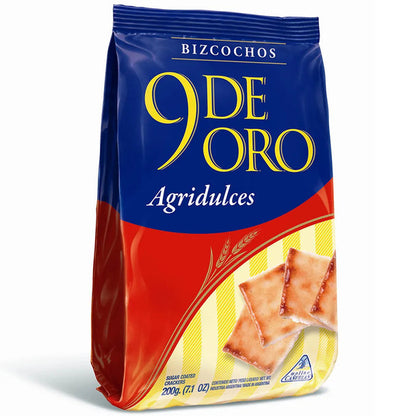 9 de Oro Bittersweet Biscuits Bizcochos 200g / 7.1 oz