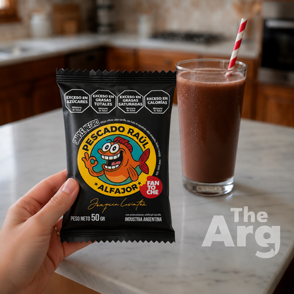 Fantoche Pescado Raúl Black Alfajor 50g