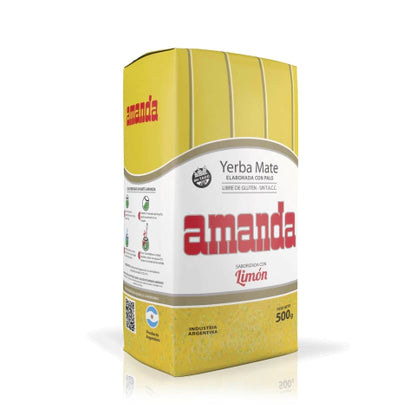 Amanda Lemon Flavor Yerba Mate 500g / 1.1lb | Argentine Mate Tea
