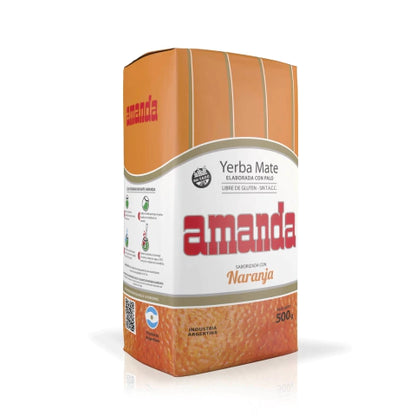 Yerba Mate Amanda Orange 500g | Argentine Mate Tea with Orange Flavor
