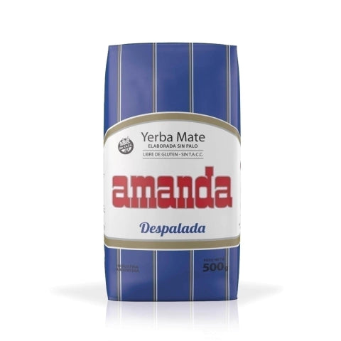 Amanda Yerba Mate Without Stems 500g | Argentine Sin Palo Mate Tea