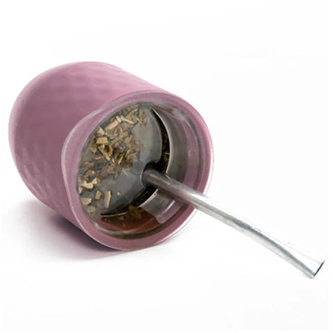 Mate with Spill-Proof Lid and Straw | Argentine Mate Cup Set