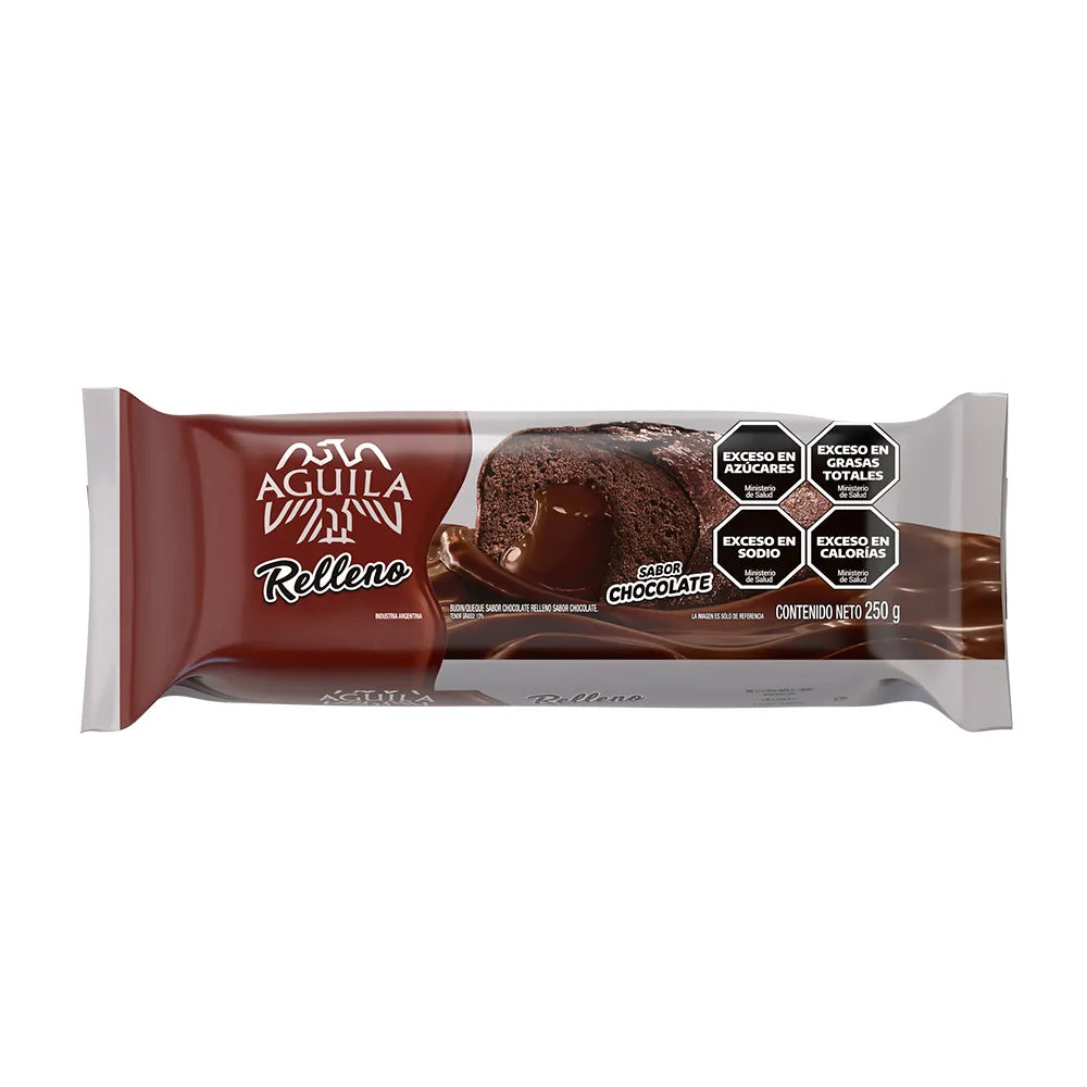 Águila Chocolate-Filled Pound Cake 250g | Argentine Chocolate Snack Cake