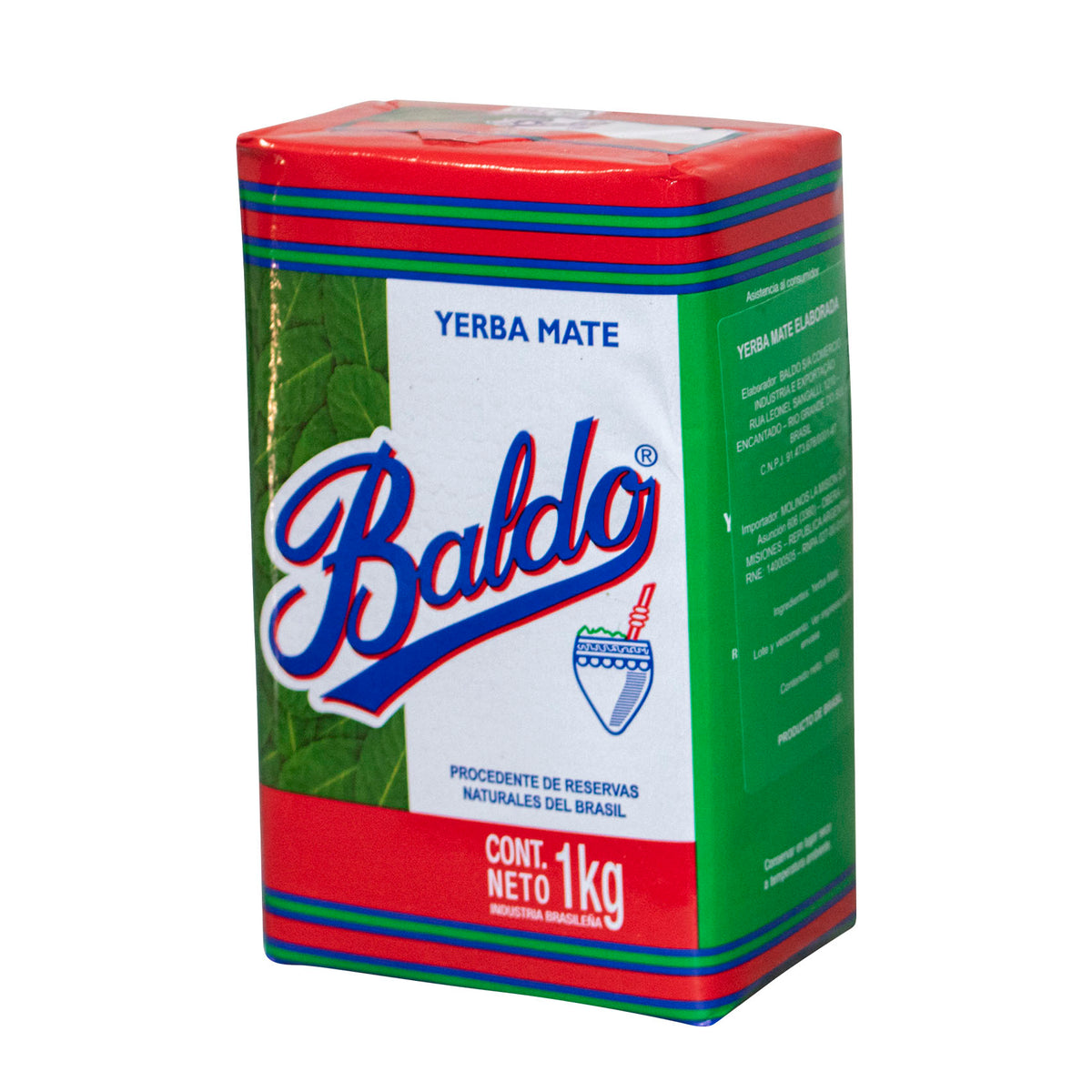 Baldo Yerba Mate Traditional 1kg (2.2 lb) | Uruguayan Cut Loose Leaf Mate