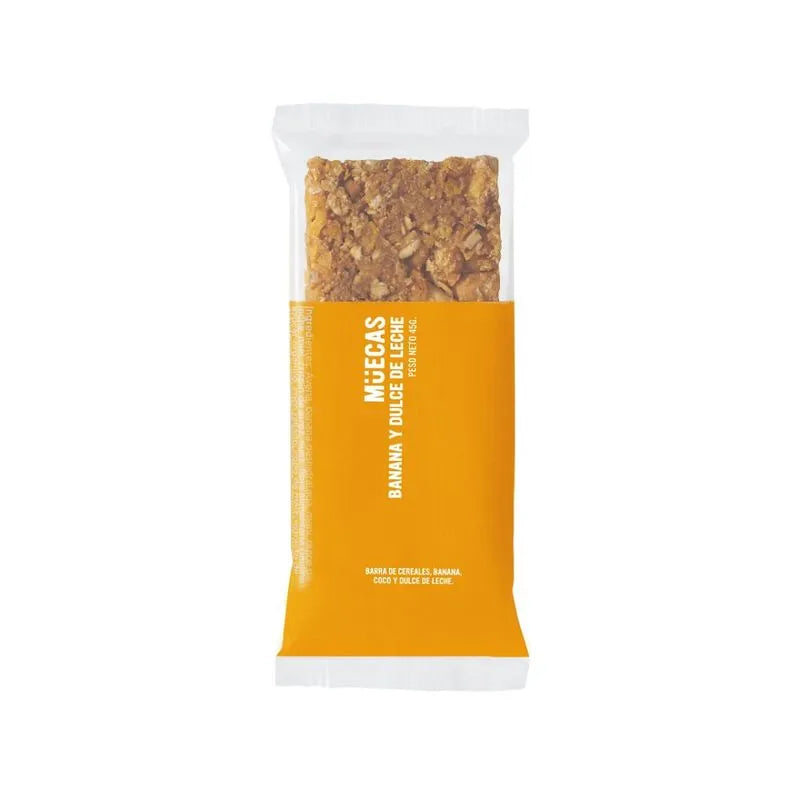 Muecas Banana and Caramel Cereal Bars Box of 16 Units – 720g / 1.58 lb