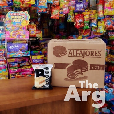 Triple White & Dark Alfajores Box | White Chocolate, Dulce de Leche & Vanilla | 21 Pack (73.5g Each)