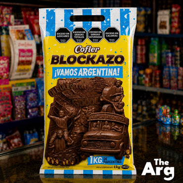 Cofler Blockazo Vamos Argentina Special Edition Chocolate Bar 1kg
