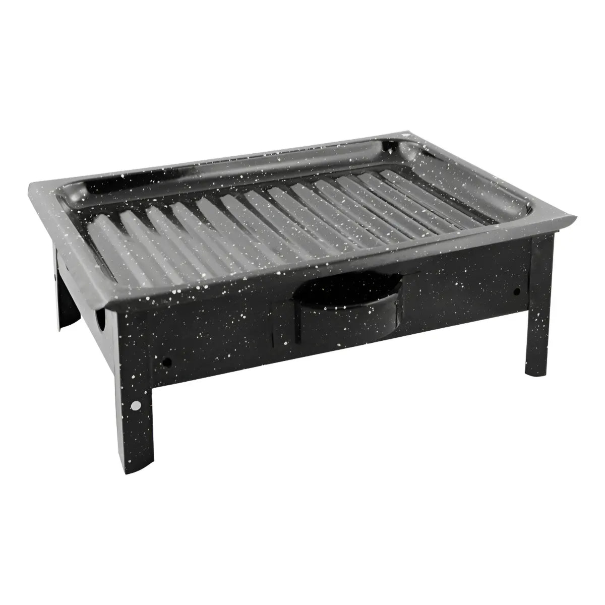 Enameled Tabletop Brazier Grill Tray | Portable Mini Asado Grill for Indoor & Outdoor Use