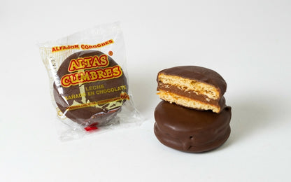 Altas Cumbres – Artisanal Chocolate-Covered Alfajores Filled with Dulce de Leche – 9u. 600g/1.46lb