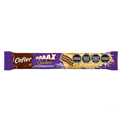 Arcor Cofler Maaax Chocolinas Chocolate Wafer with Cookies 60g