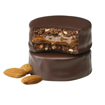 Cachafaz 72% Dark Chocolate Alfajores with Almond Flour | Gift Box 8 Units 512gr