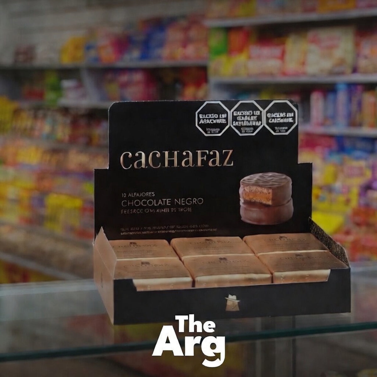 Cachafaz Dark Chocolate Alfajores | 12 Pack Argentine Dulce de Leche Cookies (720g / 1.58 lb)