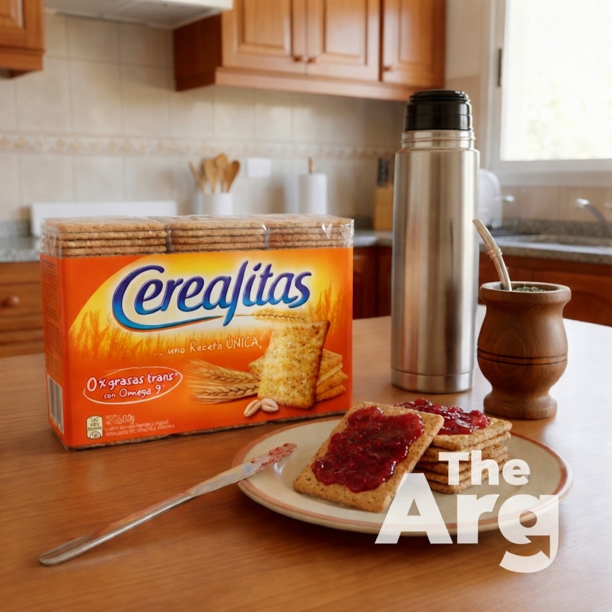 Cerealitas Wholegrain Crackers | Argentine Wheat Crackers with Bran (Pack of 3, 200g Each)