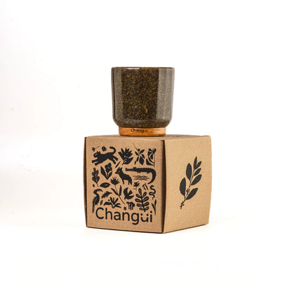 Changüi Grandote Mate Gourd | Recycled Yerba Exterior with Stainless Steel Interior