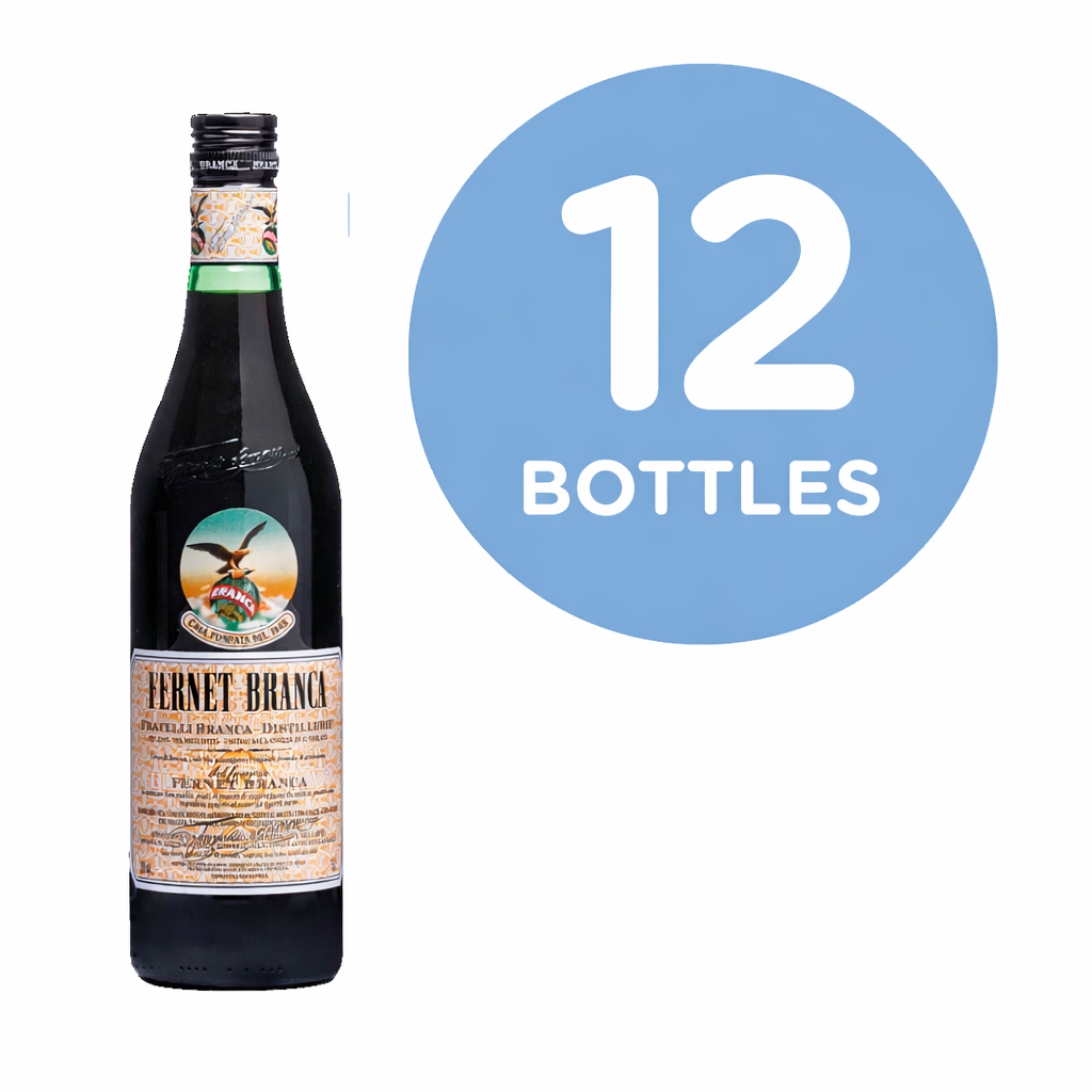 Fernet Branca Argentine 750ml (Pack of 12 Bottles) | Iconic Herbal Amaro