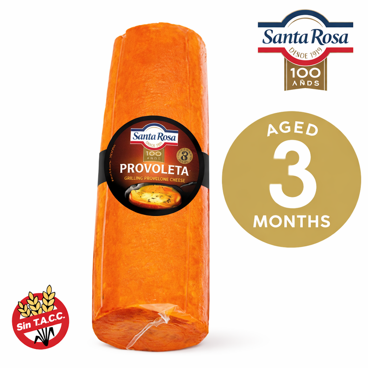 Santa Rosa Provoleta Grill Cheese | Whole 4 kg Bar (8.8 lb) | Argentine Provolone for Asado