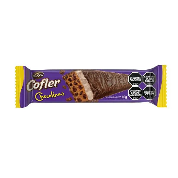 Arcor Cofler Chocolate Bar with Chocolinas 40g / 1.4oz