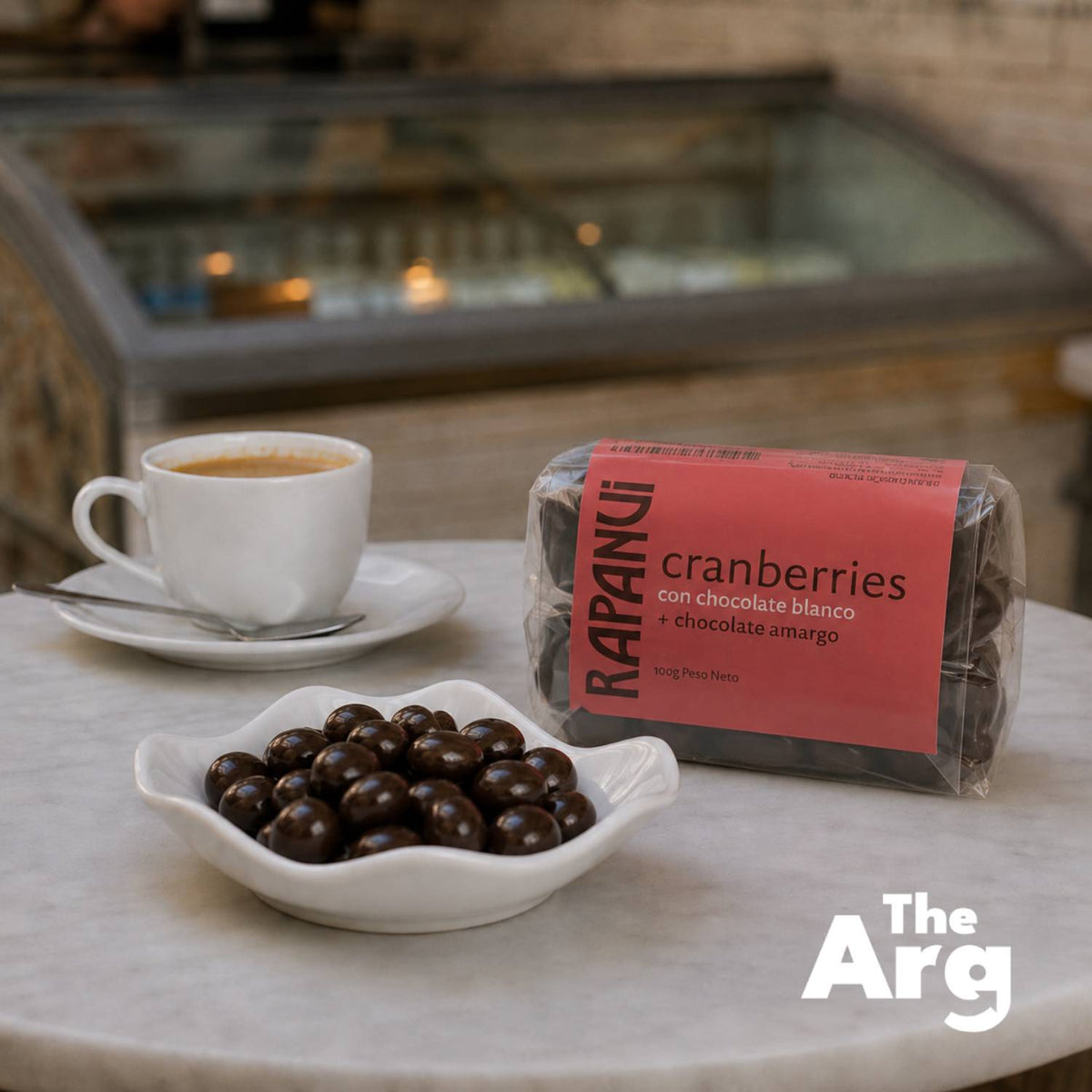 Rapanui Cranberries Dipped in White & Dark Chocolate 100g | Argentine Chocolate Treat